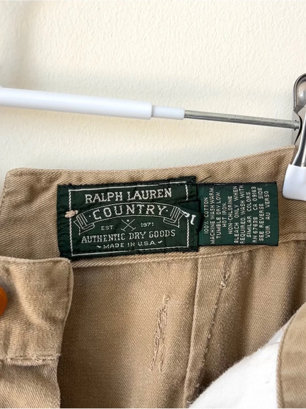 Vintage Ralph Lauren Country Khaki Skirt Size 12 Cotton Twill MiUSA Maxi Pencil